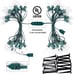 String Lights Outdoor - 25.7 Ft. C9 20 Clear Lights with 20 Stakes