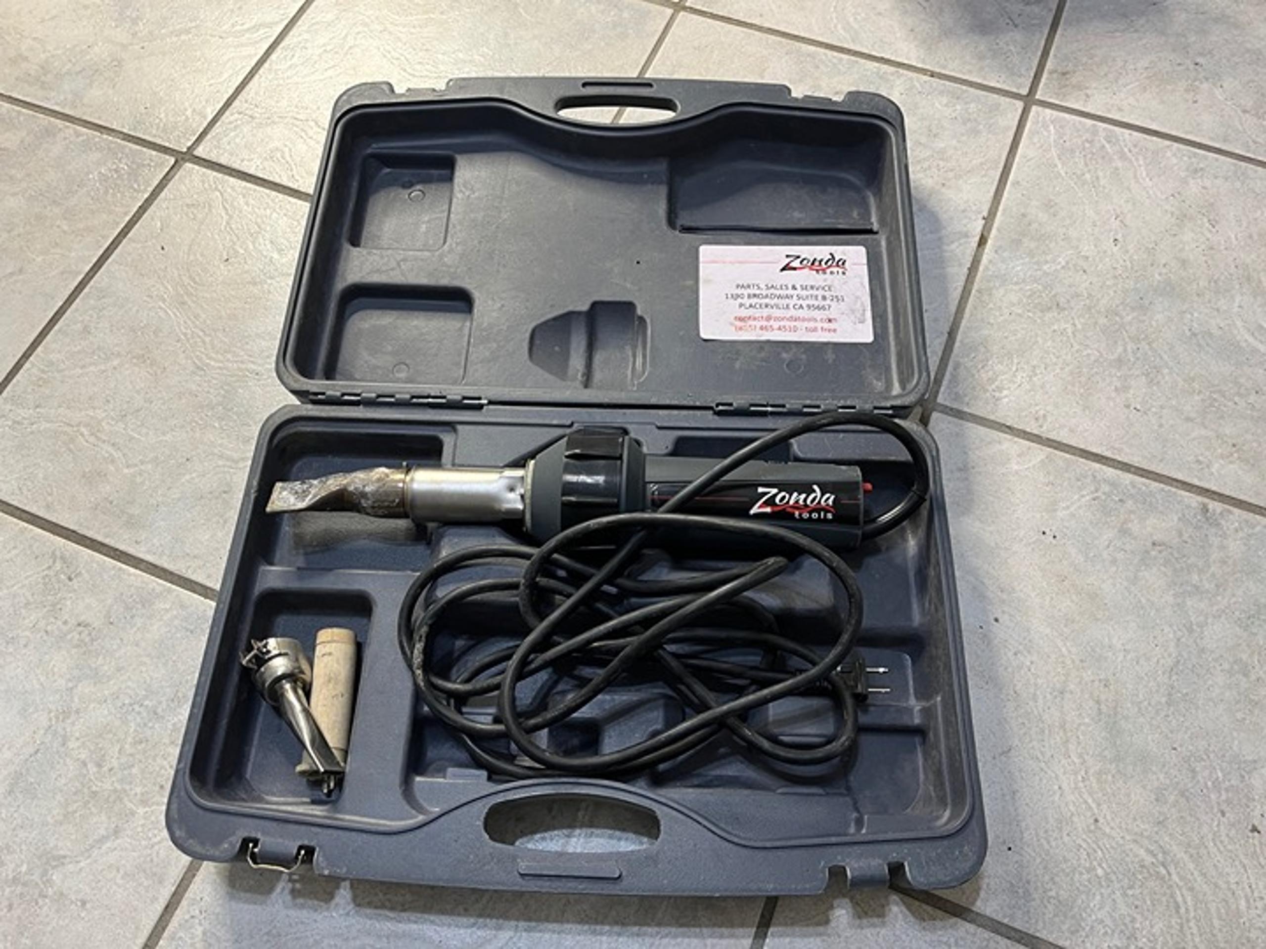 Zonda Professional Tools Calenta 1600W Hot Air Welder Kit Hot Air Gun ~ Overlap