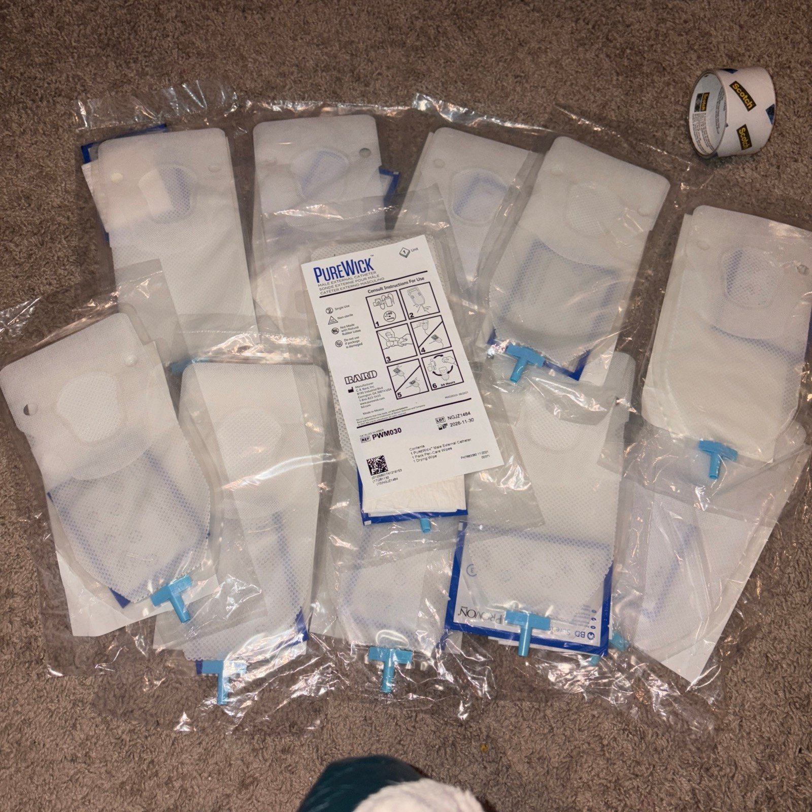 Male Incontinence Pure Bundle Wick System