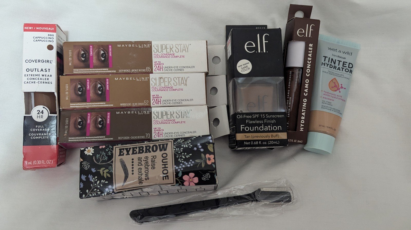 Elf , Maybelline, CoverGirl, wet n wild makeup bundle lot New! Eyebrow shaper