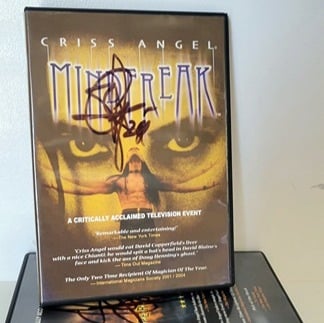 Criss Angel Mindfreak Signed Autographed DVD Magician Illusionist Memorabilia