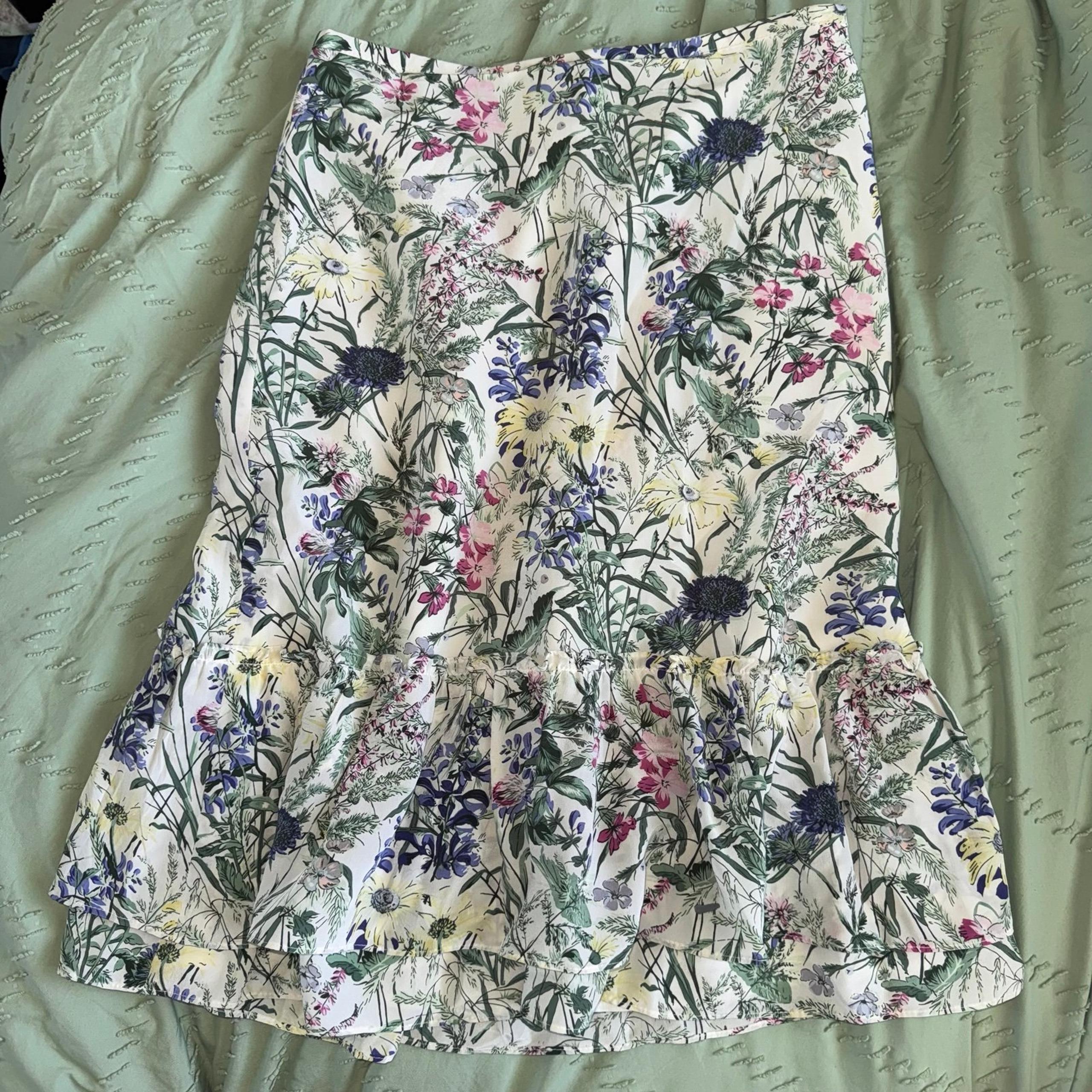 ANN TAYLOR LOFT SILK SKIRT