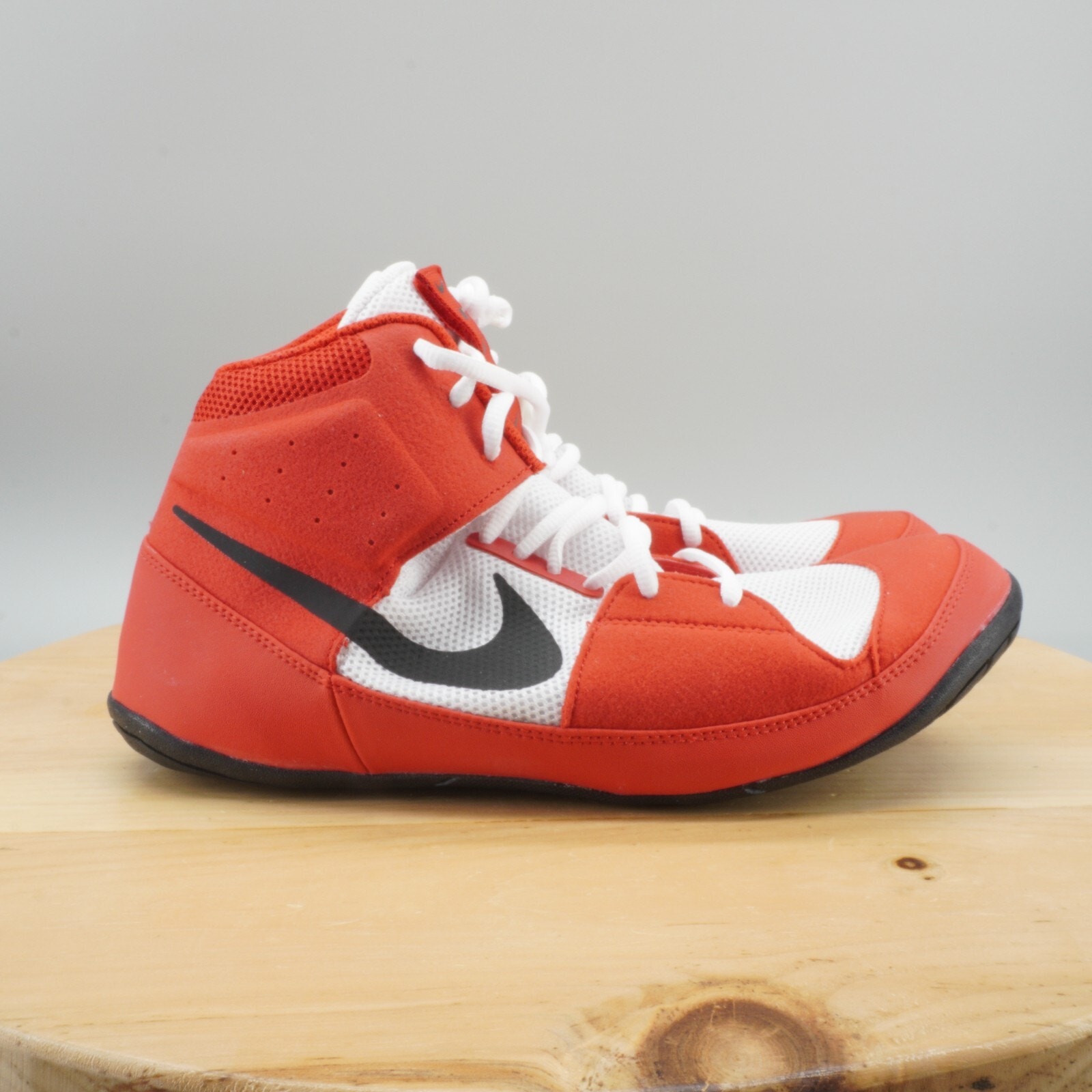Nike Fury Mens Size 9 Wrestling Shoes University Red White Black Athletic MMA