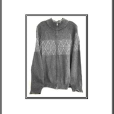 New Men's Gray Good Fellow Zip-up Sweater, L/XL
