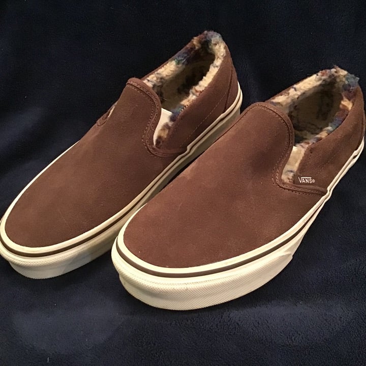 Brown suede slip-on Vans