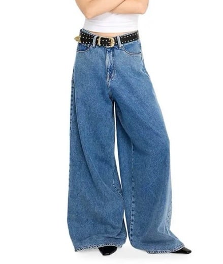 Good American Extreme Wide Leg Jeans