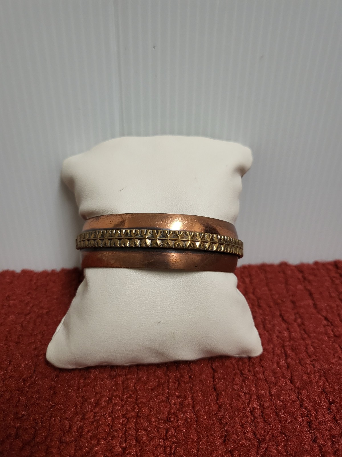 Vintage 1960's copper cuff bracelet