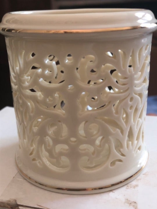 5 Lenox Pierced Votive/Tealight Candles