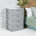 Sterilite 4 Drawer Wide Weave Tower Cement