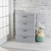 Sterilite 4 Drawer Wide Weave Tower Cement