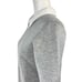 Club Monaco Small Women's Gray White Neoprene Sweatshirt Polo Collar Top