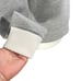 Club Monaco Small Women's Gray White Neoprene Sweatshirt Polo Collar Top