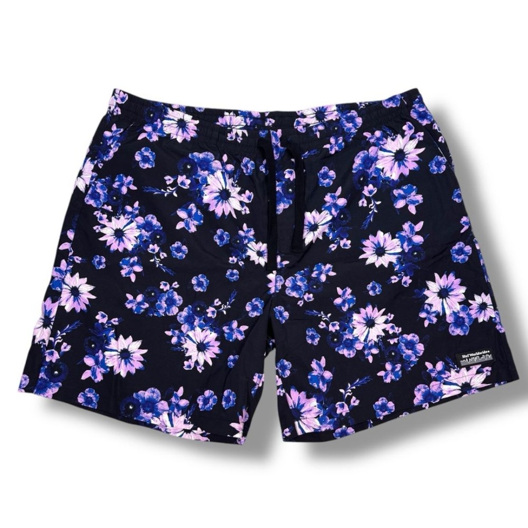 NWT HUF Floral Print Day Dazy Easy Swim Shorts