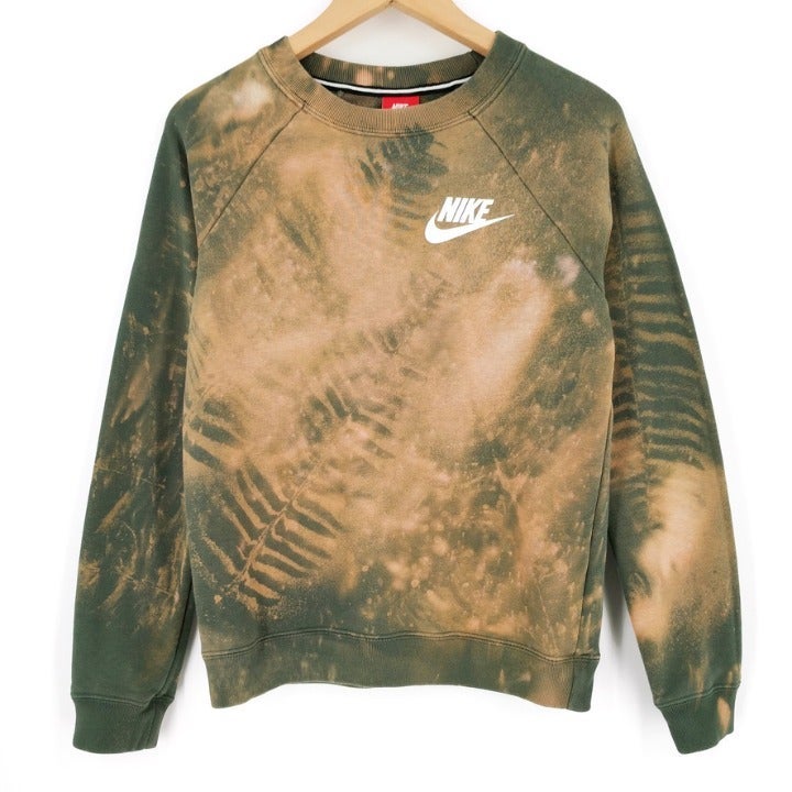 Nike Custom Tie Dye Camo Crew Sweatshirt