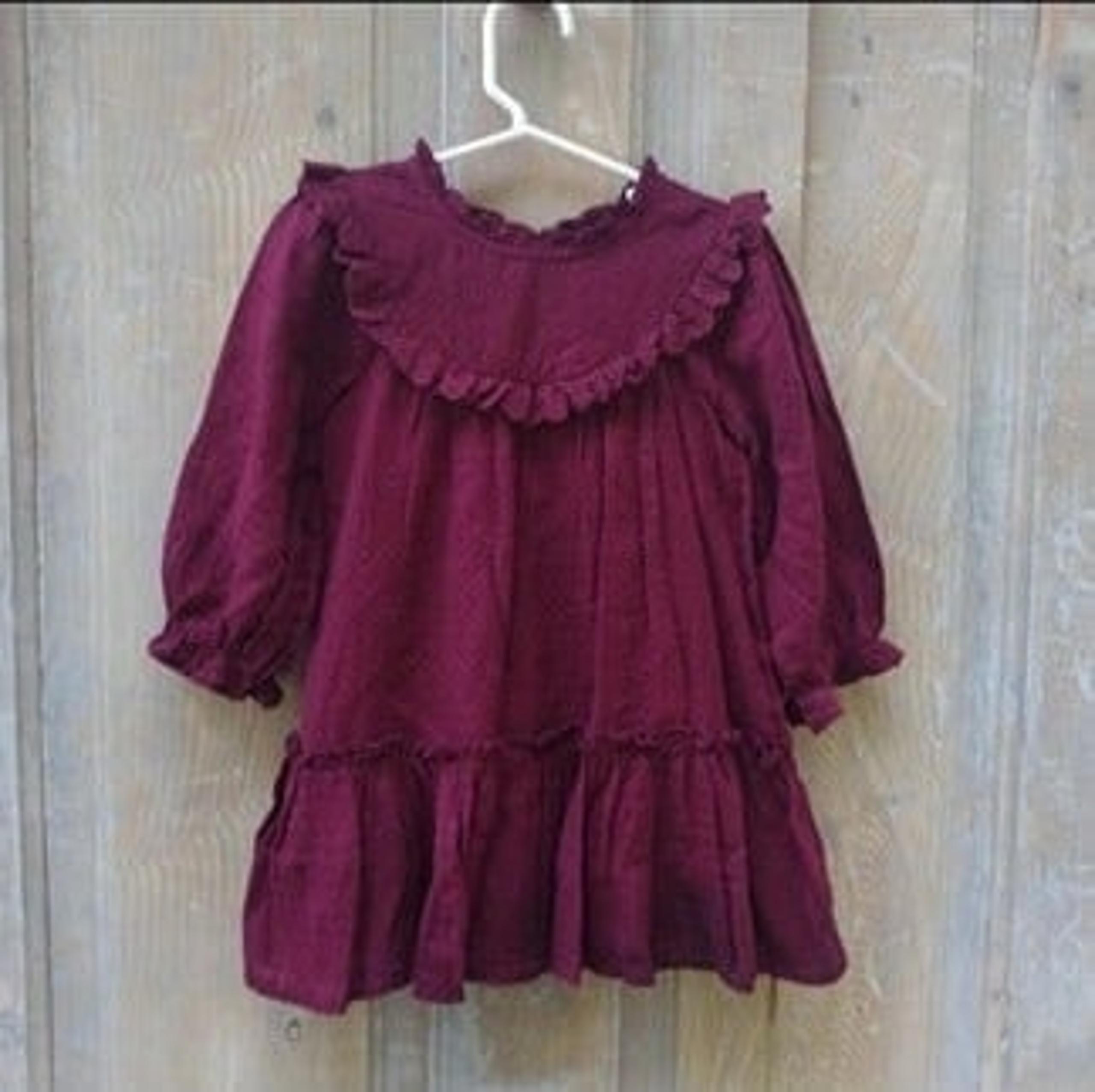 Maroon Toddler Dress