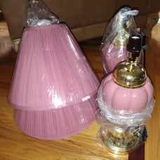 2 - Acme Traditional Table Lamps - NEW /UNUSED - Mauve