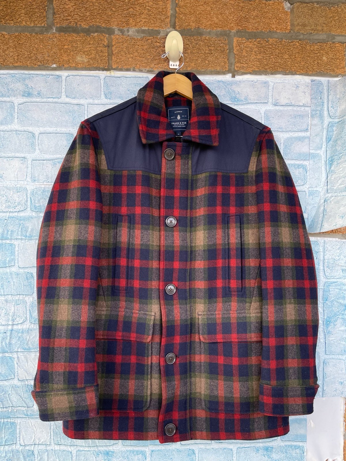Frank And Oak lumberjack wool jacket size medium