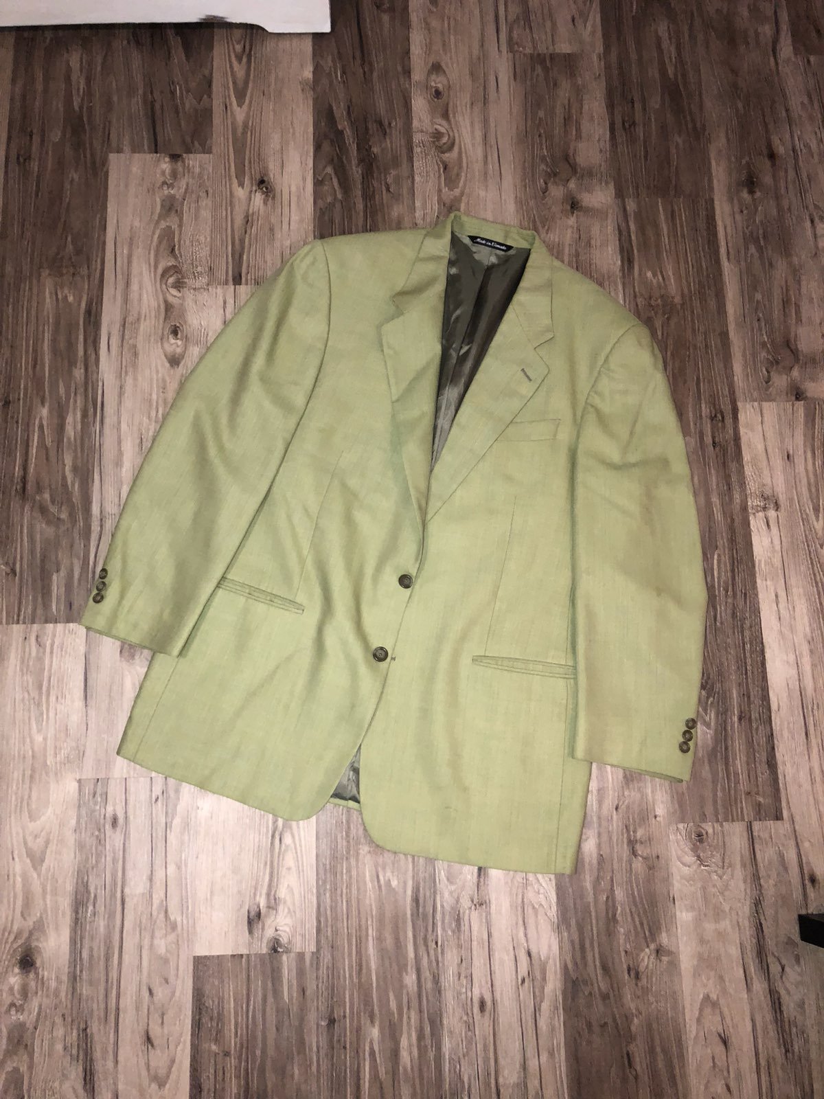 Men’s Jack Victor Green Wool Blazer 44L