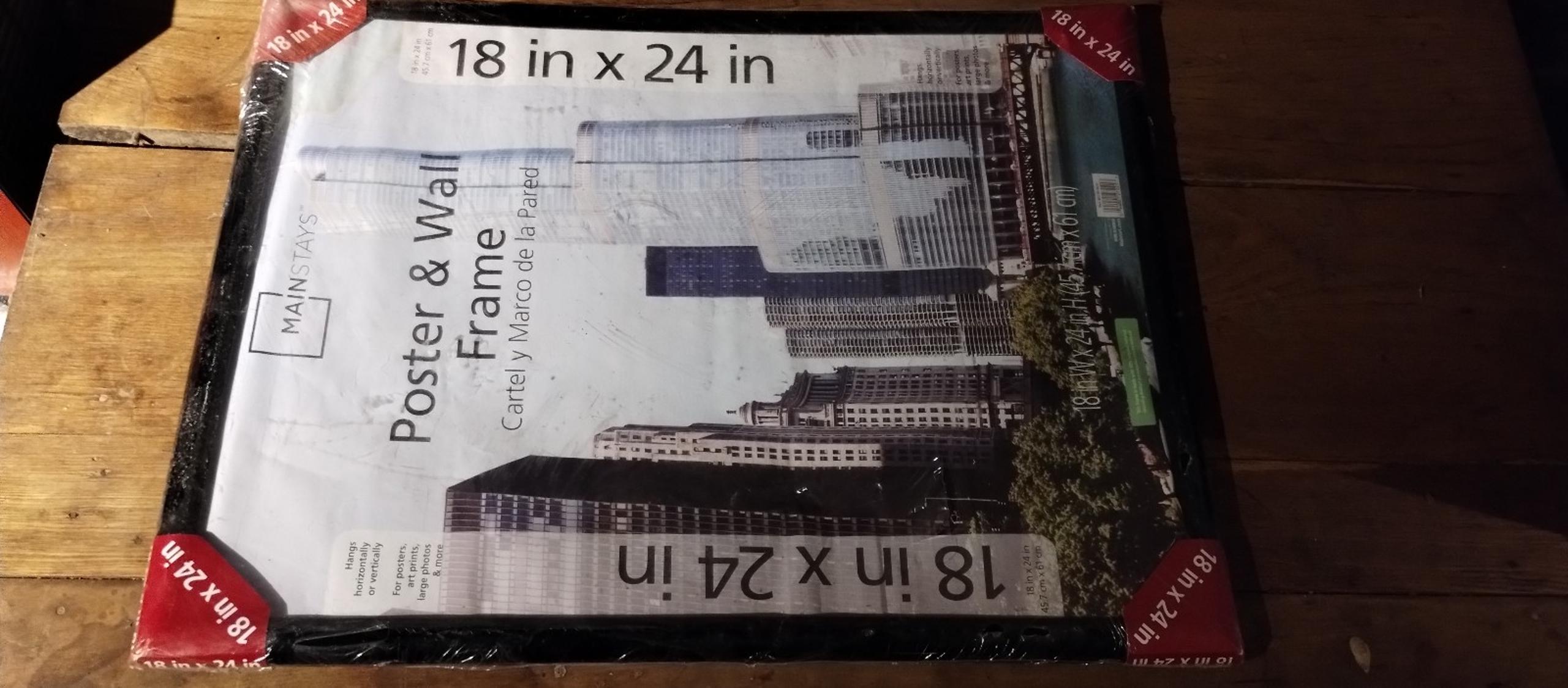 18 x 24 inch black picture frame mainstays