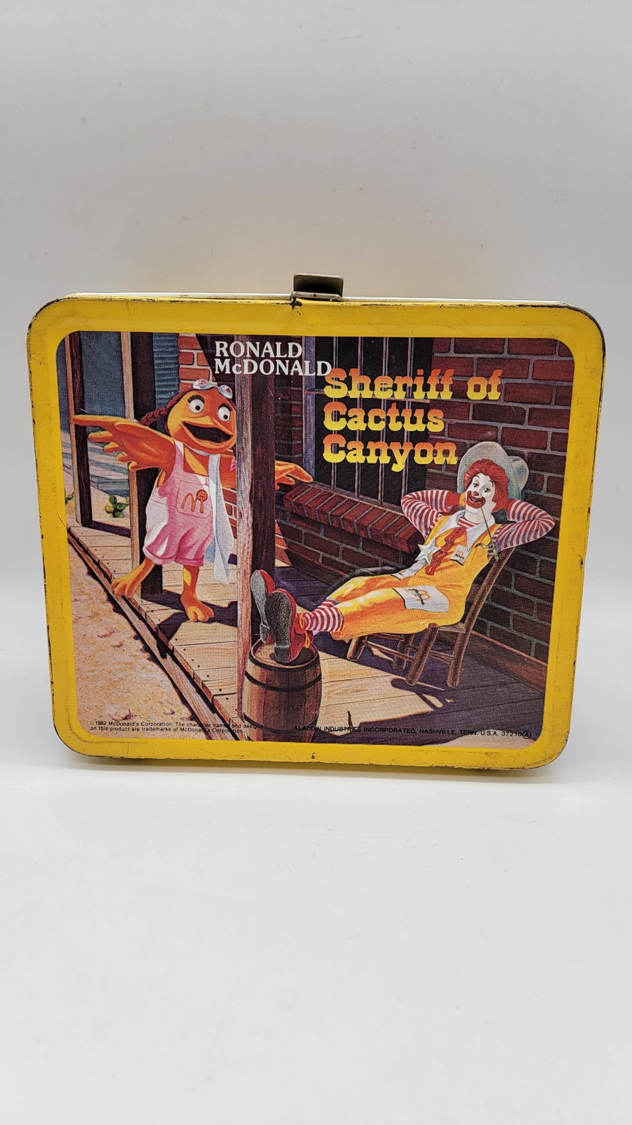 McDonald's Ronald McDonald Sheriff of Cactus Canyon Lunchbox