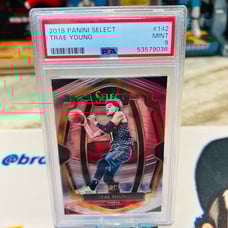 2018-19 Select Trae Young Premier Level Rookie RC #142 PSA 9 MINT ATLANTA HAWKS