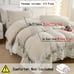 90x90inch Solid Color Lace Bedding Set vru6