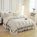 90x90inch Solid Color Lace Bedding Set vru6