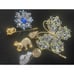 Vintage 8 Ladies Brooches Hat Pins Reseller Craft Butterfly Koala Rhinestones