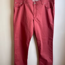 NWT Brax Men's Pants 40 x 34 Red Stretch Chino Straight Leg Flat Front 5 Pocket