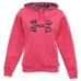 Under Armour Pink Zebra Big Logo Pullover Hoodie