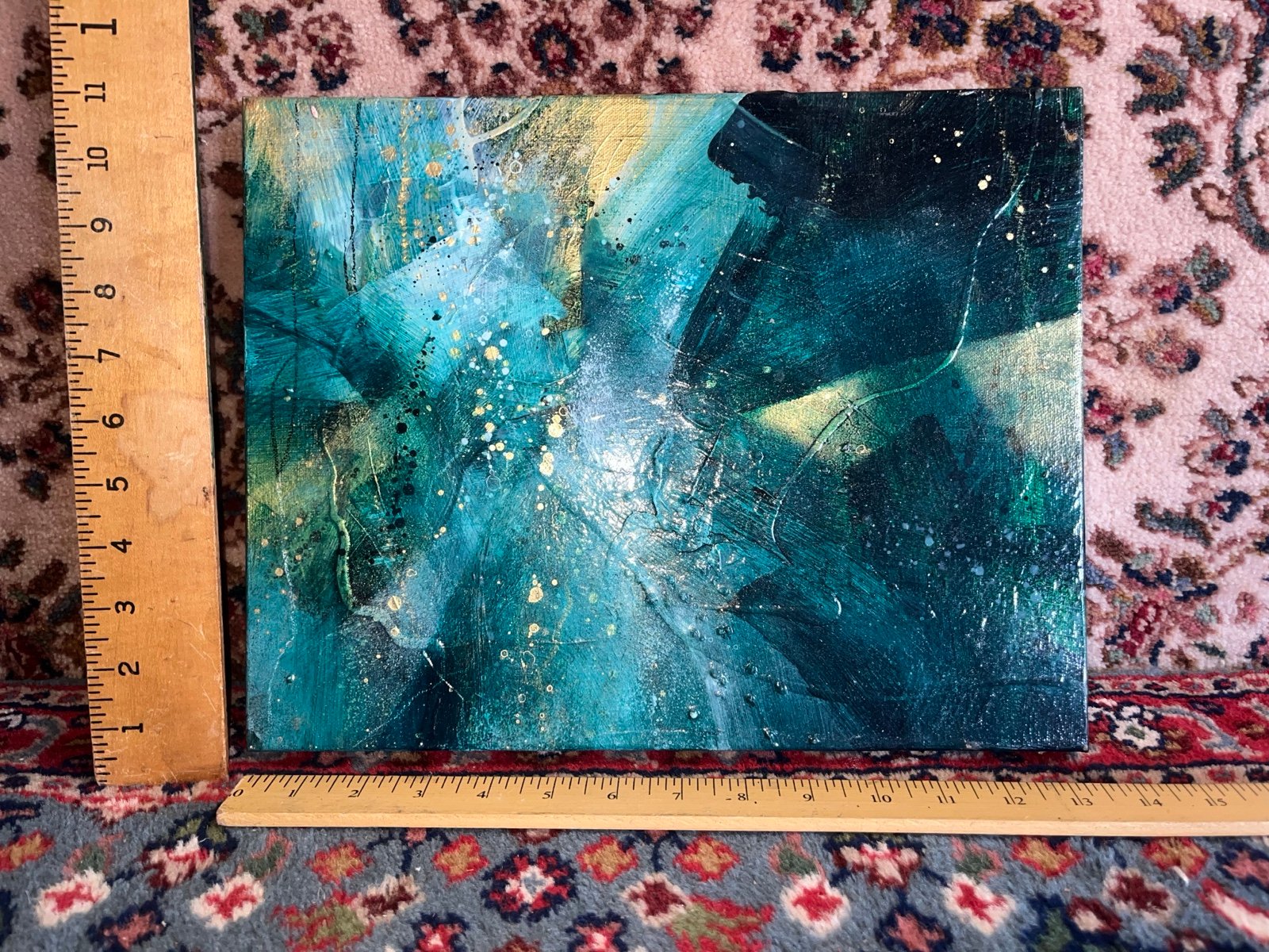 Original Acrylic Painting On Canvas Titled “Swiggle” Signed Courtney Jacobs