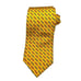 Brooks Brothers Makers and Merchants Neck Tie Silk Yellow Chain Pattern Foulard
