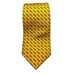 Brooks Brothers Makers and Merchants Neck Tie Silk Yellow Chain Pattern Foulard