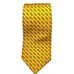 Brooks Brothers Makers and Merchants Neck Tie Silk Yellow Chain Pattern Foulard