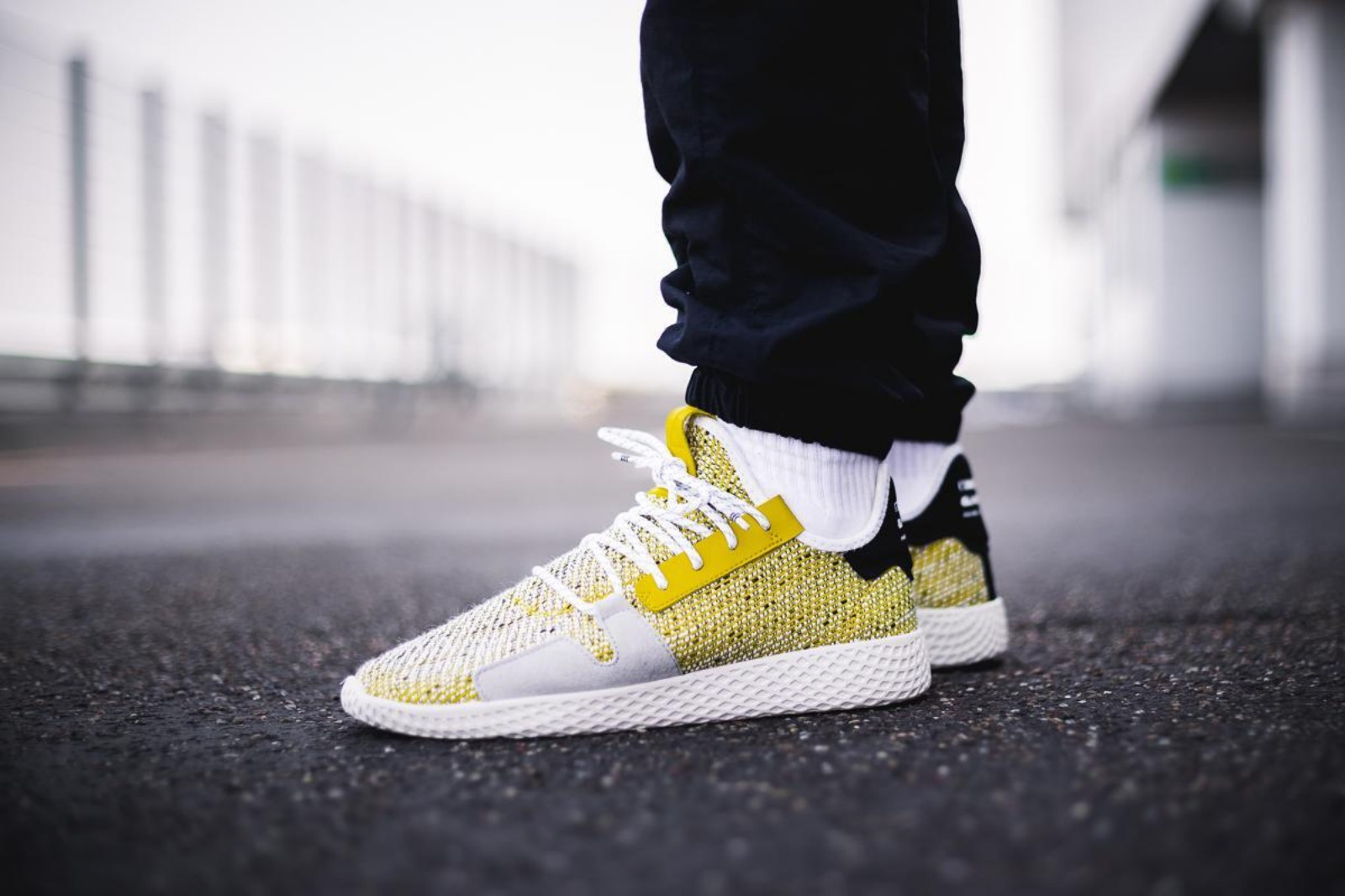 Men's Adidas Pharrell x Tennis Hu V2 'Yellow'