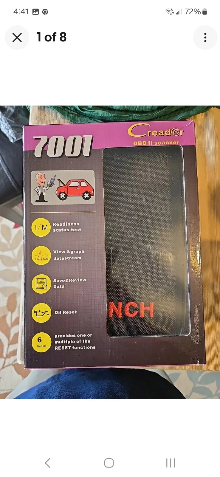 LAUNCH CR7001S ABS SRS Code Reader OBD2 OBDII Diagnostic Scanner EOBD Scanner