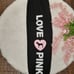 NEW (XL) VS PINK Fleece Baggy Campus Sweatpants in Pure Black Pink Originals