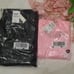 NEW (XL) VS PINK Fleece Baggy Campus Sweatpants in Pure Black Pink Originals