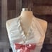 NWT! Pretty Damage halter top small sexy white pink satin angelic feminine