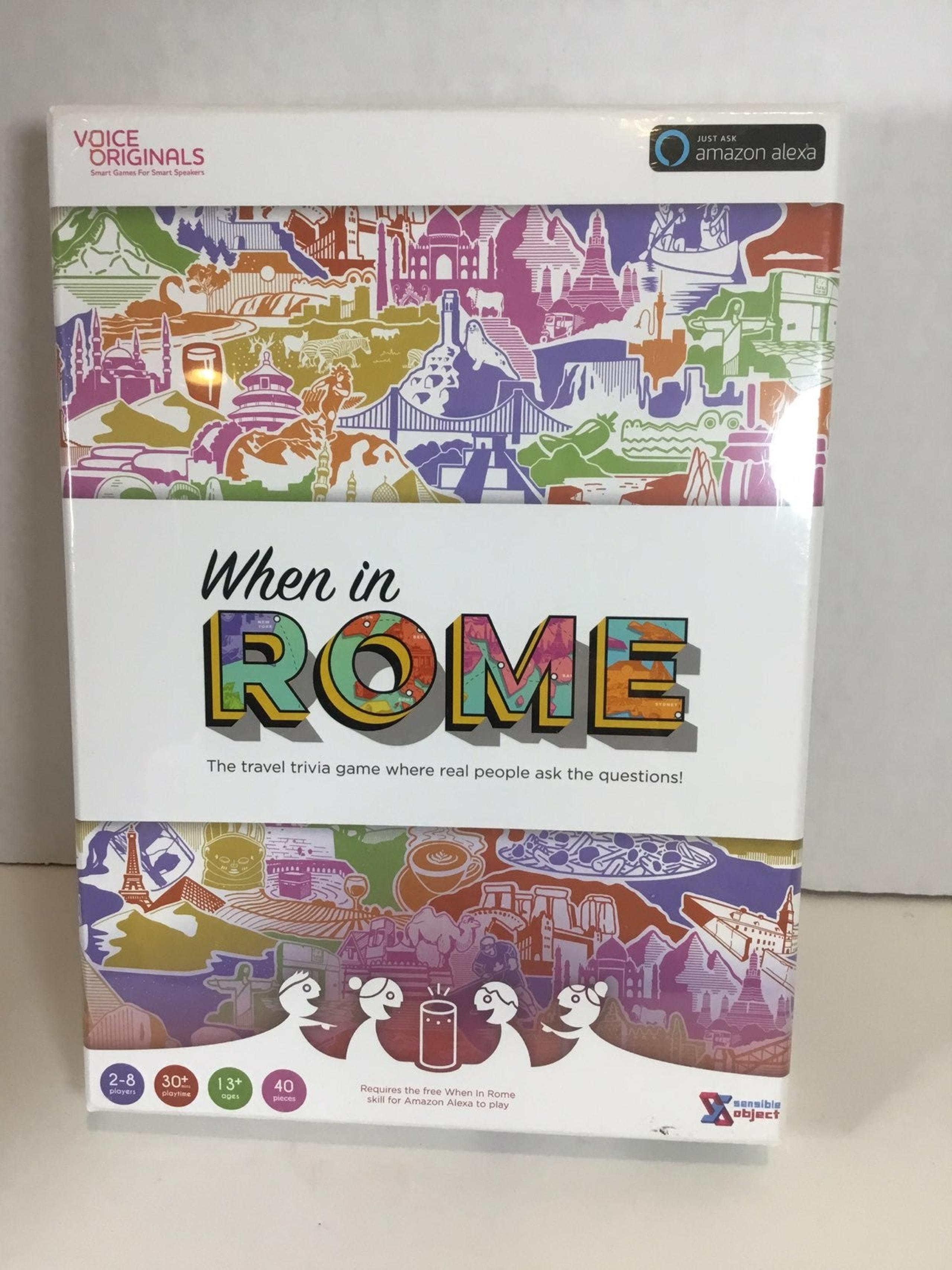 When In Rome Game use with Amazon Alexa  Travel Trivia
