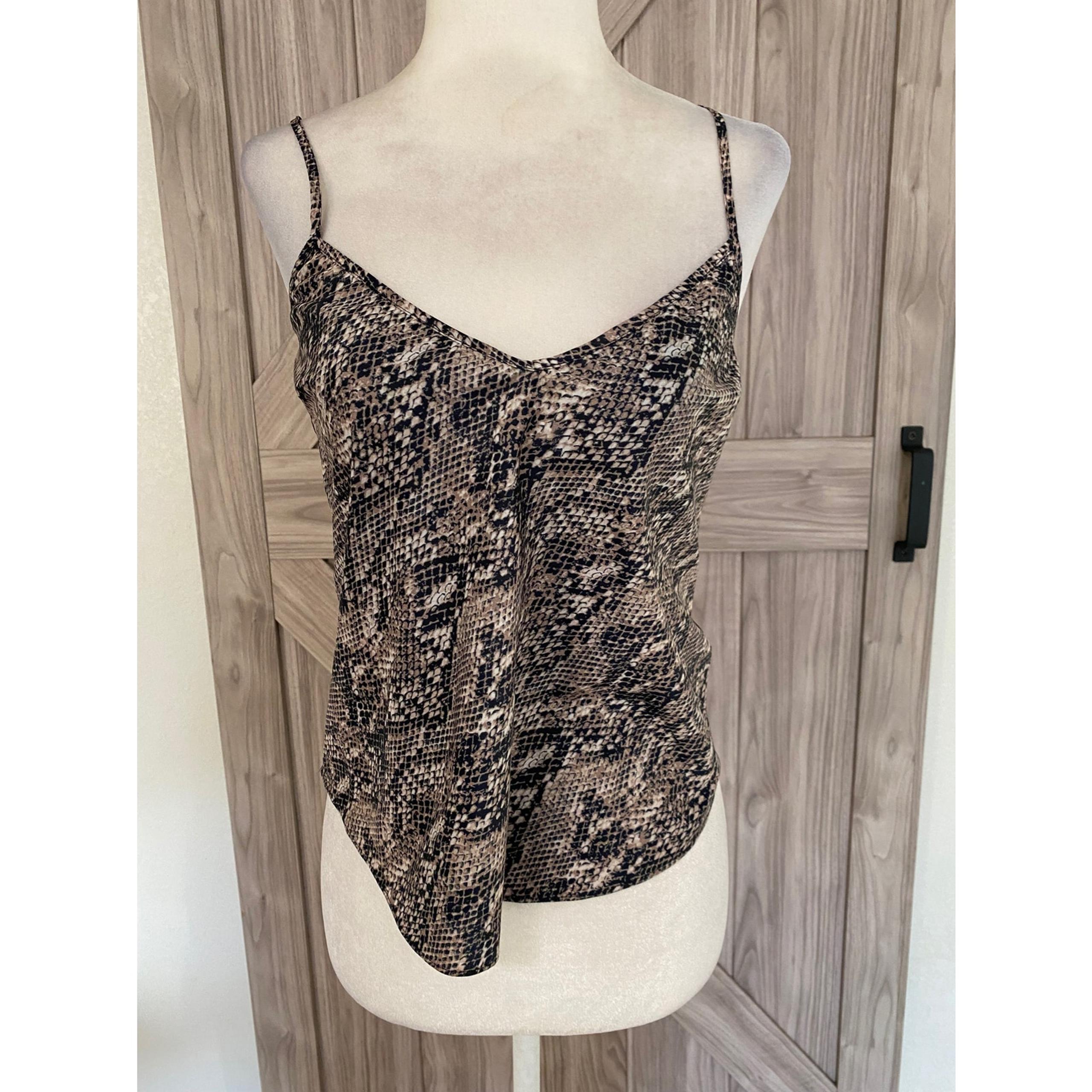 NWOT Veronica beard snake print silk camisole