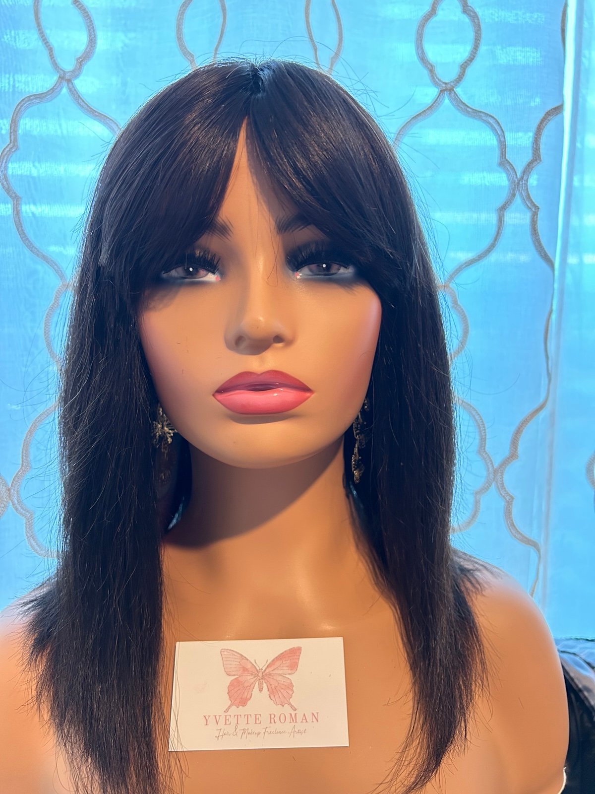 Ready to ship Virgin Only Black 14 Inches Human Hair Wig