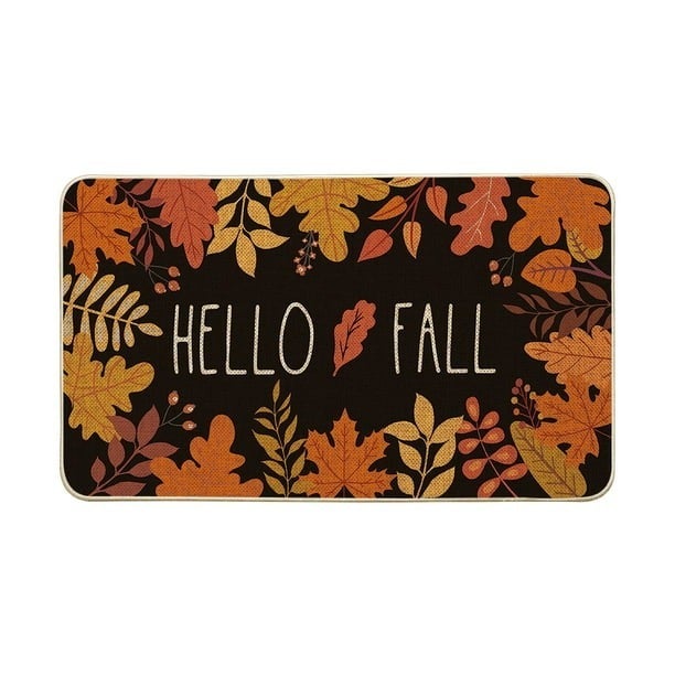 inch 30x18 Artoid Mode Maple Leaves Hello Fall Decorative Doormat