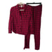 Victoria’s Secret Plaid Pajama Set Womens Size XS Button Front Elastic Waist Red