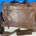 Bosca Briefcase Messenger Bag Laptop Leather Brown Buckles Strap