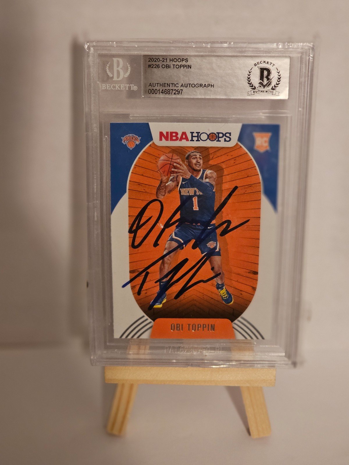 2020-21 hoops Obi Toppin authentic autograph