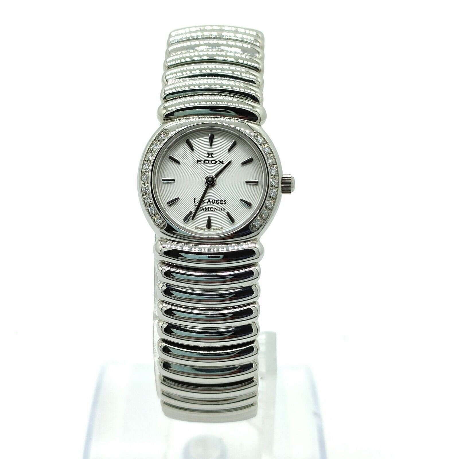 EDOX- Les Auges - Watch Diamond bezel 20mm Women's