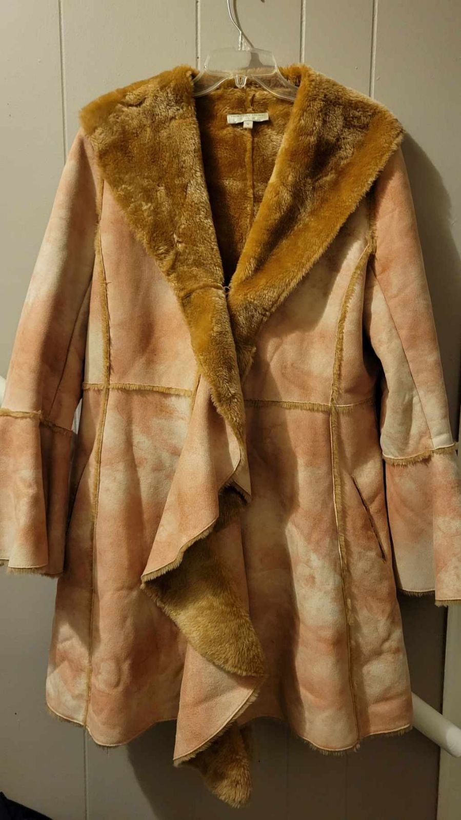 Vintage Newport news women's faux suede coat