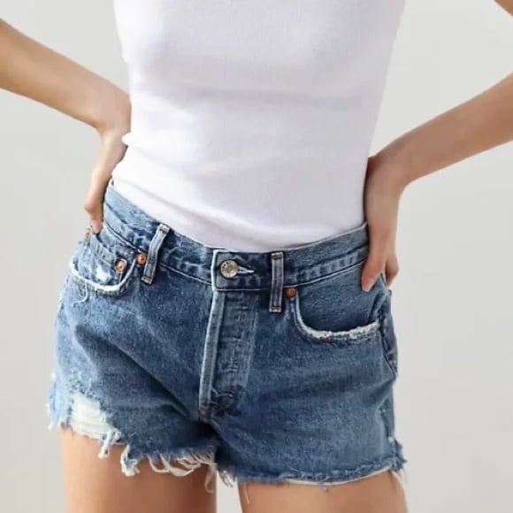 AGOLDE Parker Denim Shorts