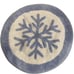 Snowflake snowman Bath Set, Blue and White
